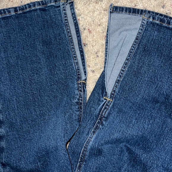 Everlane Blue Bootcut Jeans Cheeky Split Classic Style Size 33 - Picture 7 of 7